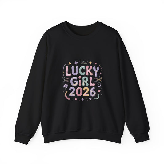 Lucky Girl 2026 Crewneck, manifest luck, 2026 lucky charms