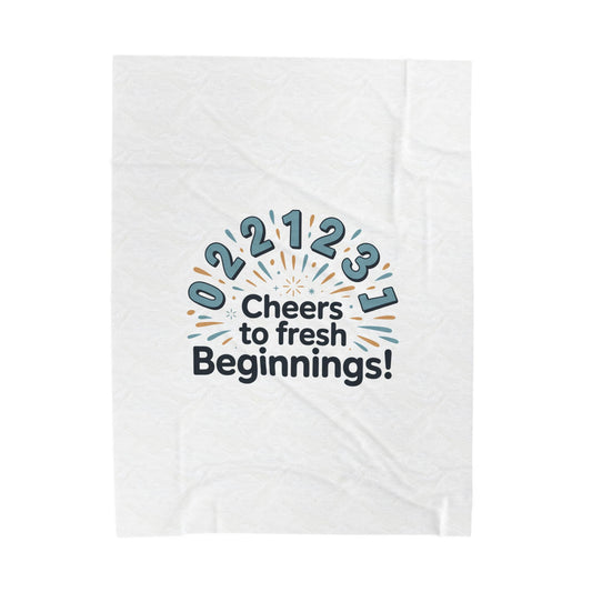 Cheers to Fresh Beginnings Blanket | 2026 goals, New Year motivation