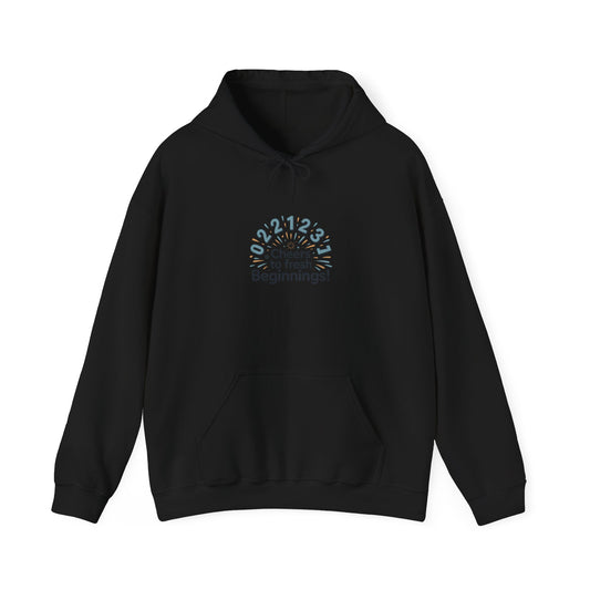 Cheers to Fresh Beginnings Hoodie | 2026 goals, new year motivation