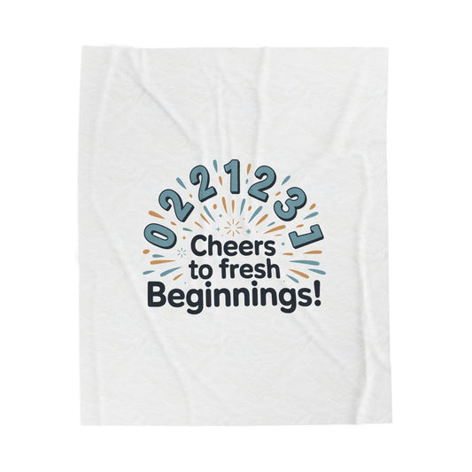 Cheers to Fresh Beginnings Blanket | 2026 goals, New Year motivation