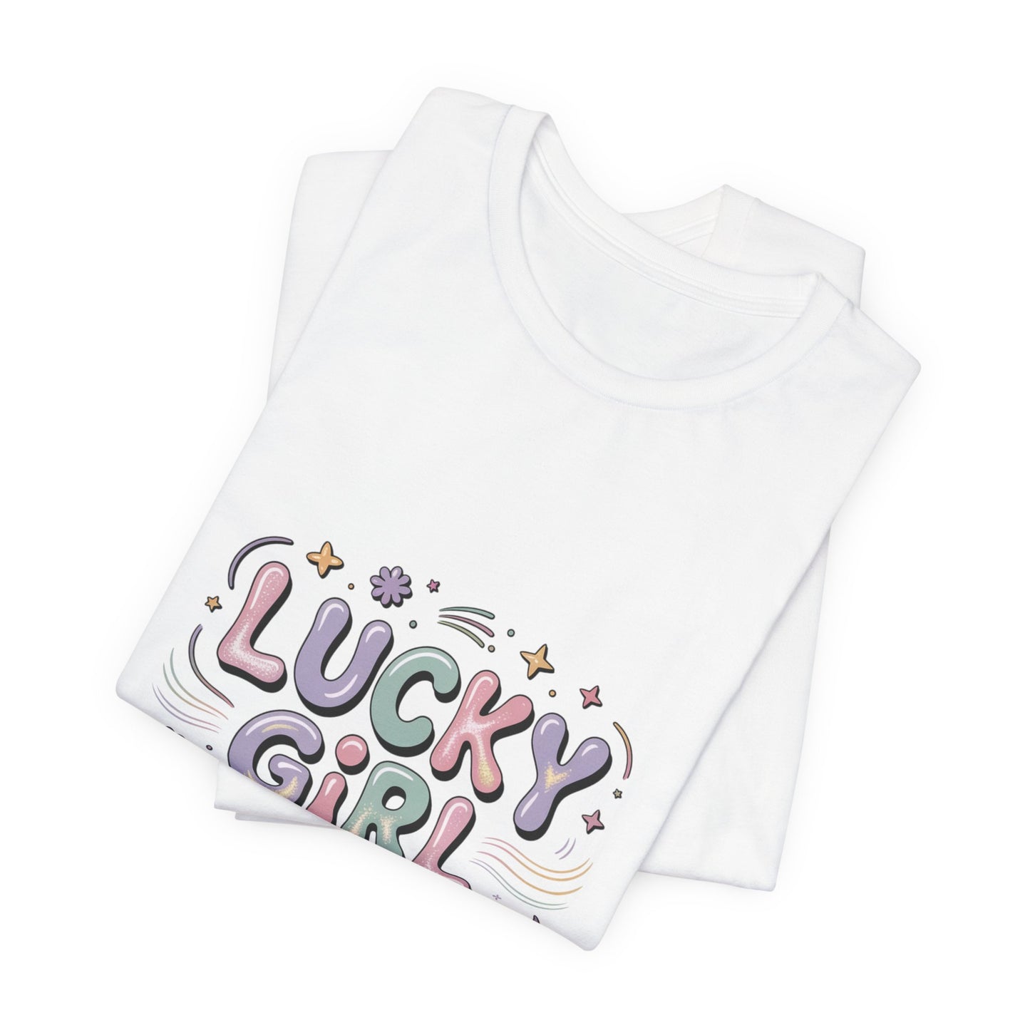 Lucky Girl 2026 Tee | manifest luck, angel number shirt