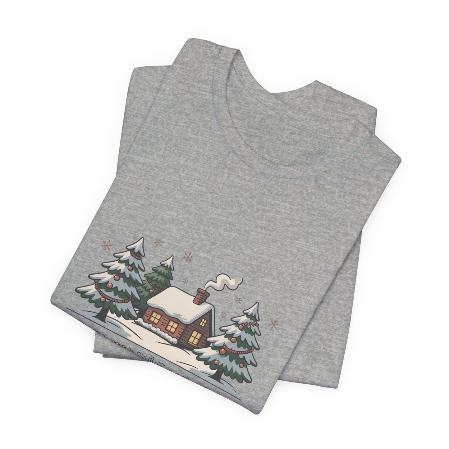 Season's Greetings Vintage Christmas Tee | retro holiday postcard, sepia holiday