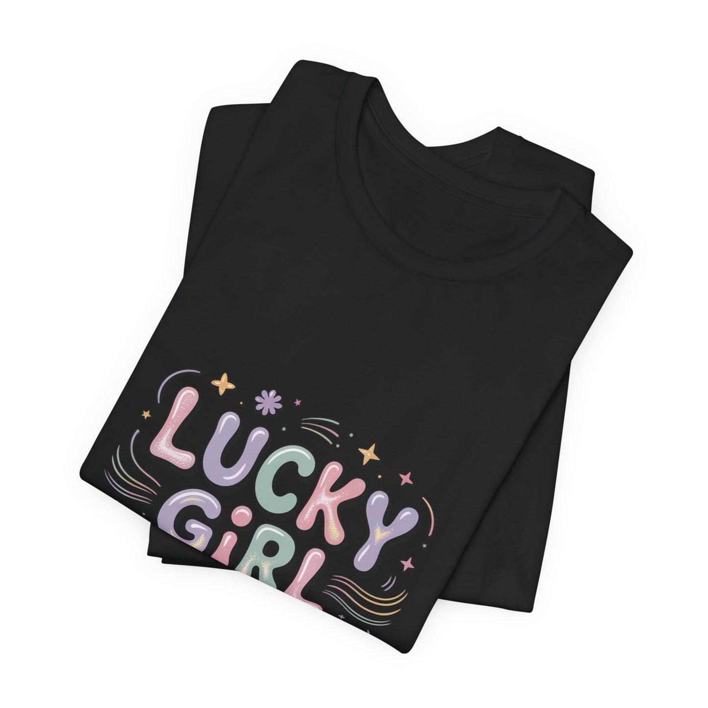 Lucky Girl 2026 Tee | manifest luck, angel number shirt