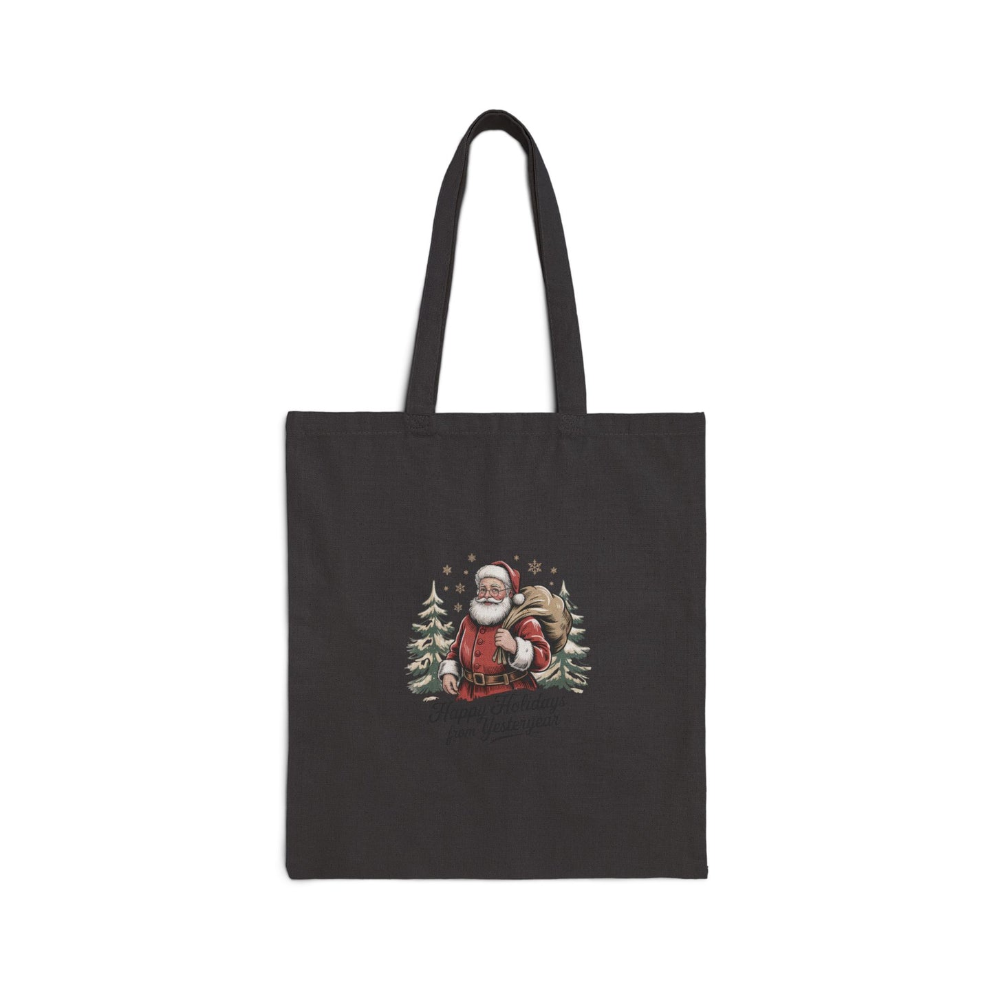 Vintage Christmas Postcard Tote | Retro Holiday Card Design