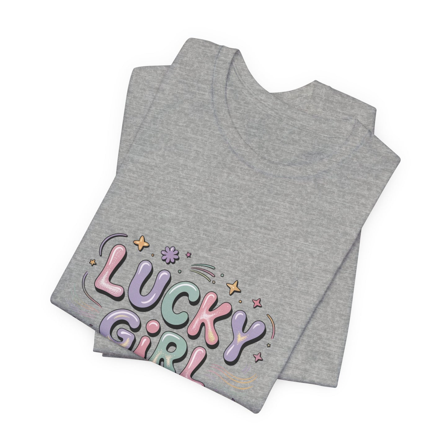 Lucky Girl 2026 Tee | manifest luck, angel number shirt