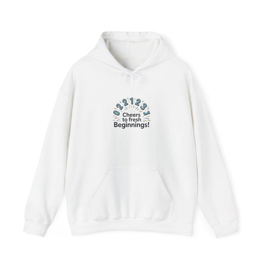 Cheers to Fresh Beginnings Hoodie | 2026 goals, new year motivation