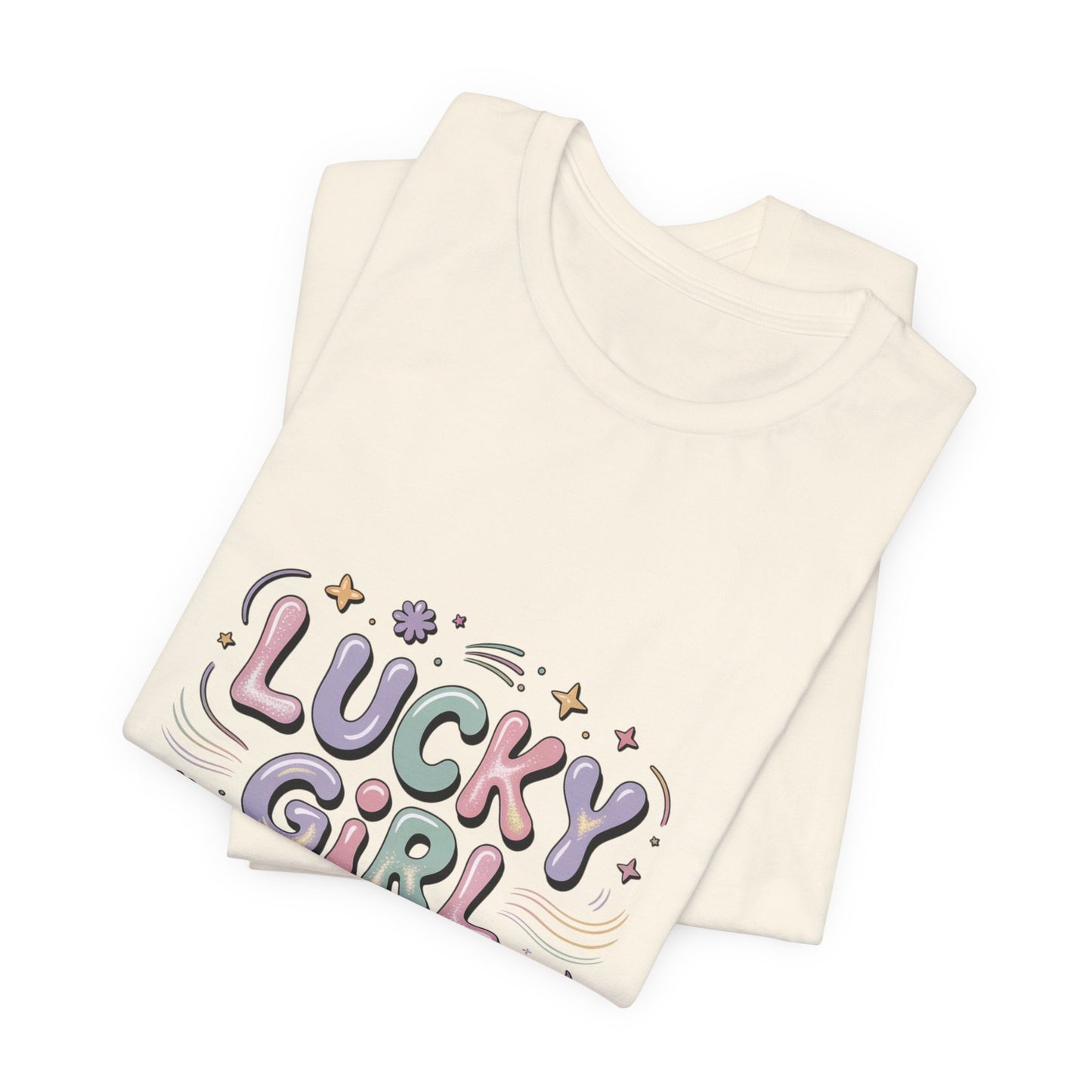Lucky Girl 2026 Tee | manifest luck, angel number shirt